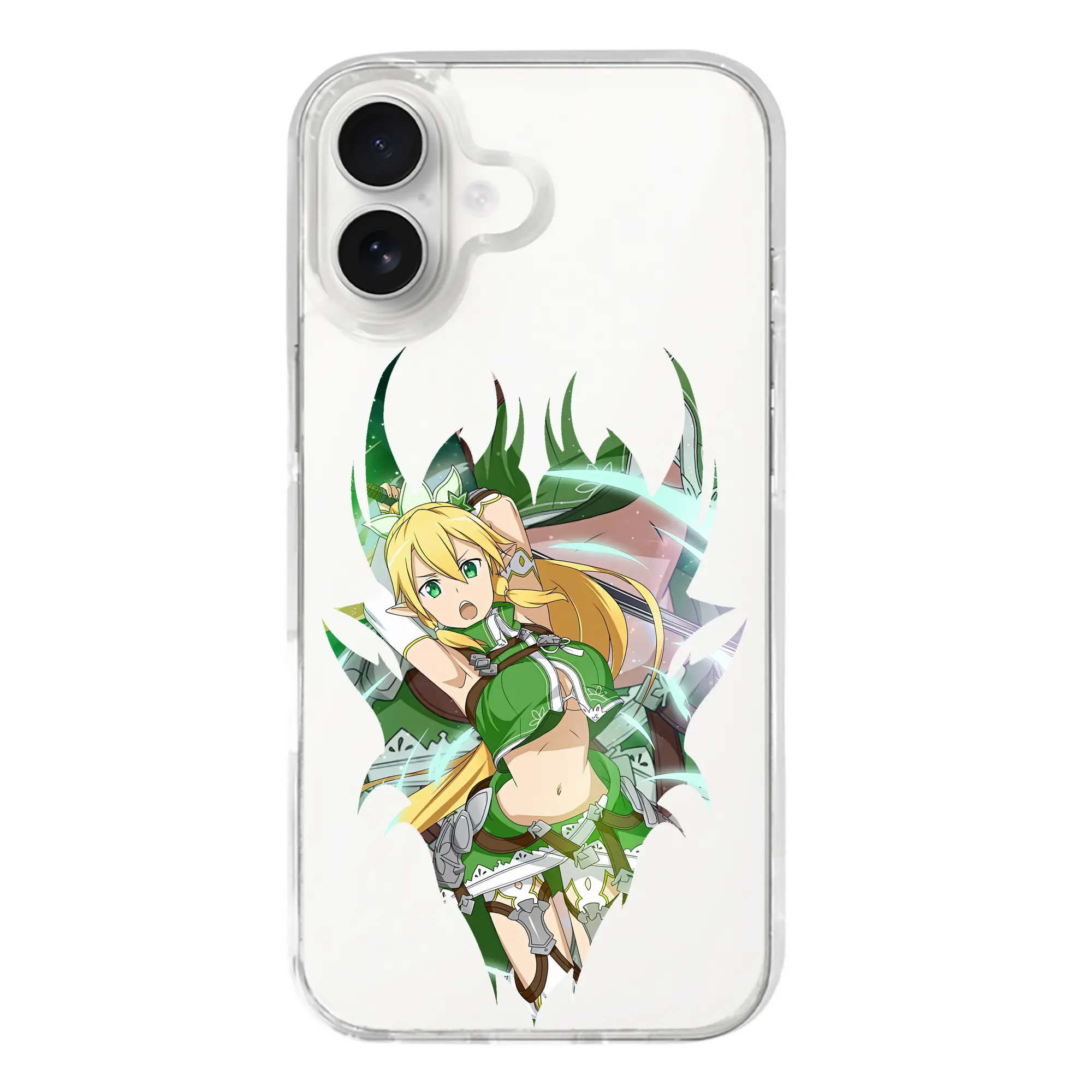 ソードアートオンライン グッズ リーファ - iPhone 17シリーズ 透明スマホケース – 薄型・耐衝撃・精密フィット保護カバー